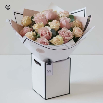 Pink Beautifully Simple Rose Bouquet