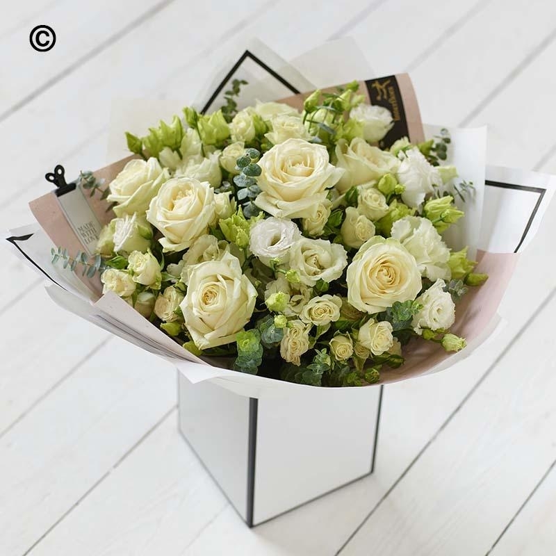 White Beautifully Simple Bouquet