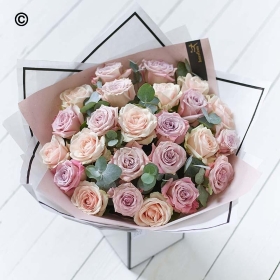 Pink Beautifully Simple Rose Bouquet