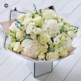 White Beautifully Simple Bouquet