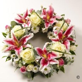 Rose and Lily Wreath